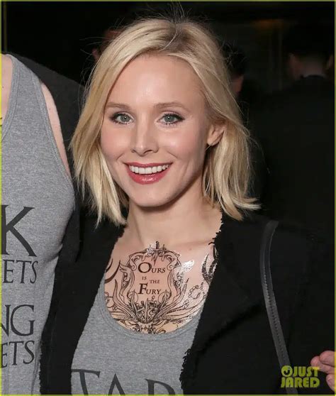 kristen bell tattoo|Is Kristen Bell the Most